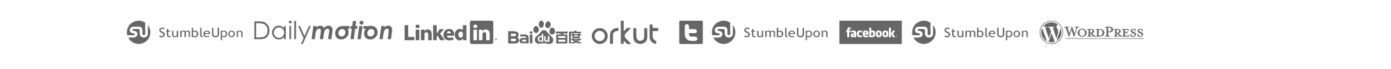 Sample characters Social Logos Font